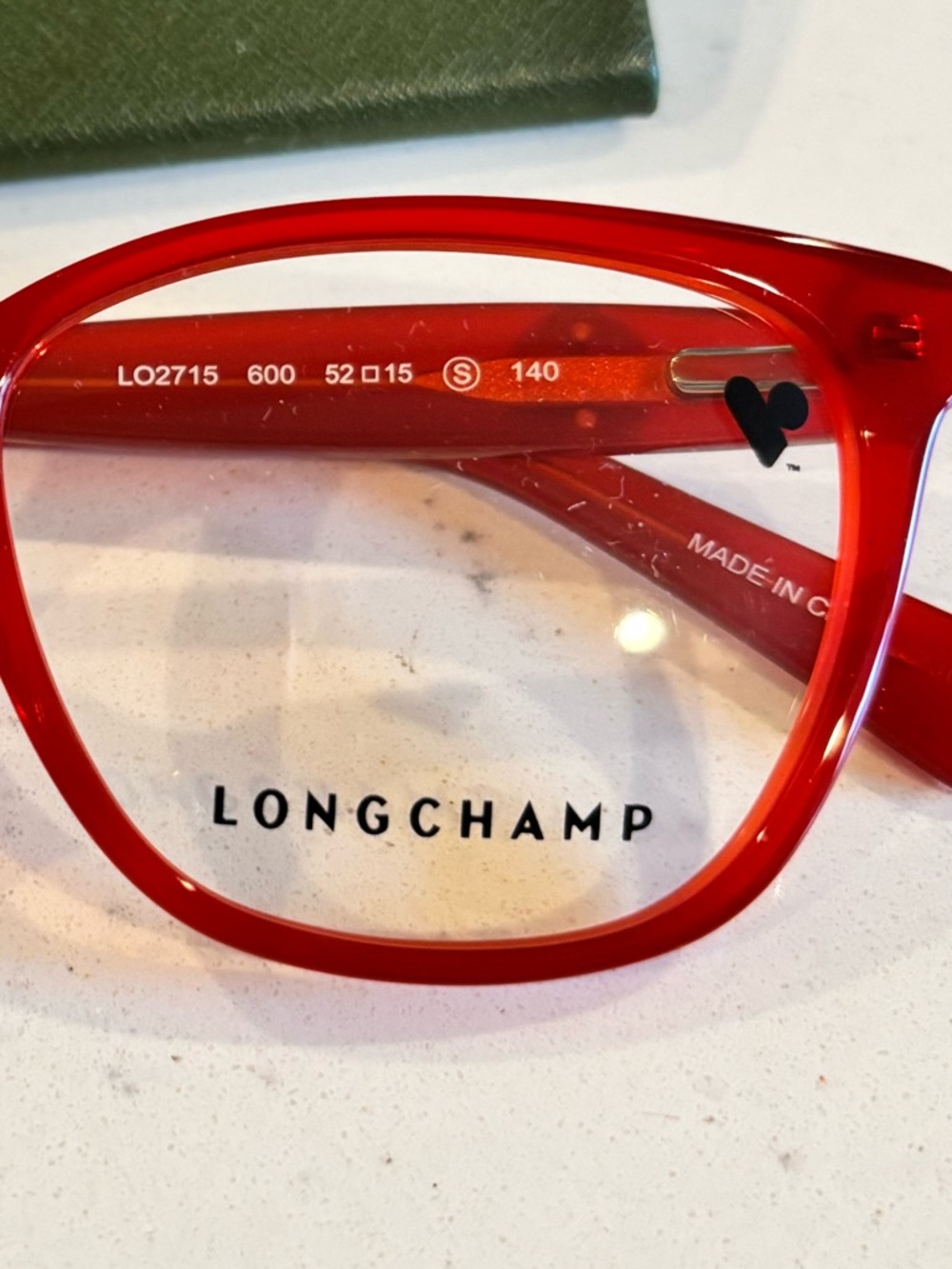 Brand New Longchamp Red Ladies Eyeglass Frames - Picture 7 of 7
